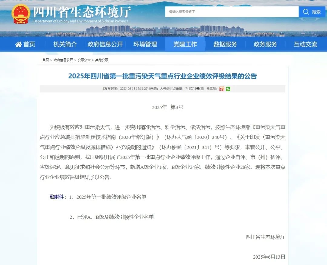 瀘州市重點(diǎn)行業(yè)環(huán)?？冃級企業(yè)實(shí)現(xiàn)零突破